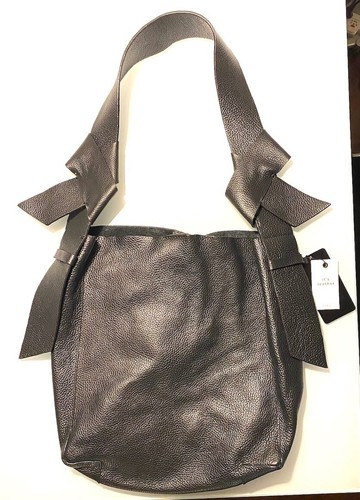 Borsa zara pelle nero - pelle, con