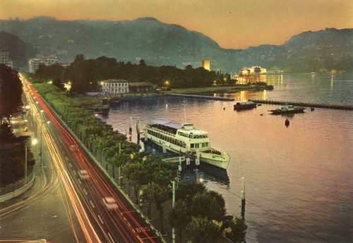 Cartolina italia como tramonto - cartolina,