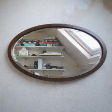 Grande specchio ovale vintage