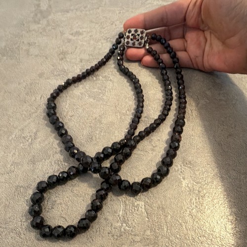 Collana granato due fili