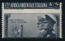 1941 A.O.I.  Fratellanza 20c. grigio nero Varietà MNH (Sass.36b) - Cert.