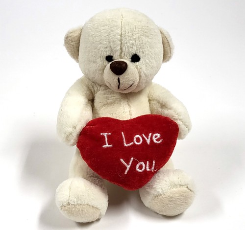 Orsetto peluche bianco - peluche,