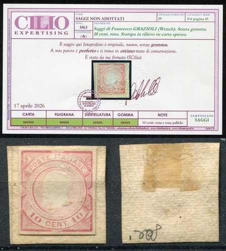Regno italia 1863 saggio - regno,