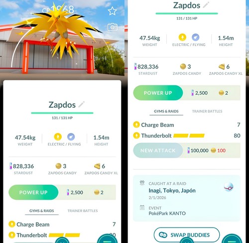 Shiny zapdos pokepark kanto - zapdos,