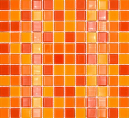 Mosaico ocra arancione rosso - mosaico,
