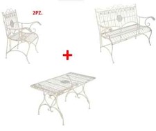 Set 4 pezzi tavolino due sedie