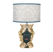 Bongelli Preziosi Lampada da tavolo in stile moderno con testa di moro maschile