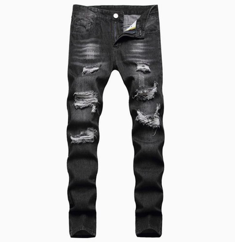 Jeans uomo denim nero - , gamba