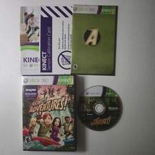 Kinect Adventures Xbox 360 Completo CIB Videogioco Sensore Scheda Calibrazione Test