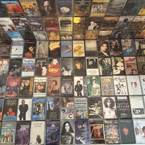 Retro rock pop cassette - retro, &