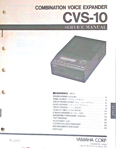 Yamaha cvs modulo - yamaha,