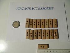 SARTORIA LOTTO 17 BOTTONI BUTTONS 3 X 1 CM ARTIGIANALI VINTAGE LEGNO ANNI 80 