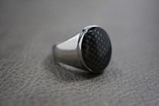 Anello classico ovale in fibra