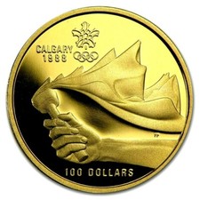 Moneta oro 100 dollari Canada