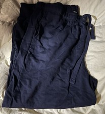 Felpa Elios taglie forti gamba con polsini 1X nuova con scatola blu navy con coulisse in vita