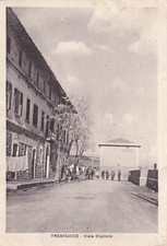 CARTOLINA DI COSENZA ,TREBISACCE - VIALE STAZIONE  viaggiata 1951
