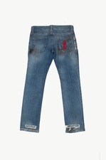 Jeans Dolce&Gabbana Sex Uomo Distressed Dirty Strapped Design Taglia ITA 50