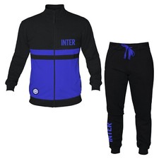 Tuta Uomo Felpata Da Casa F.C. Inter Prodotto Ufficiale Felpa Con Zip Con Logo