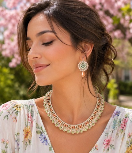 Collana girocollo filo lurex - , e