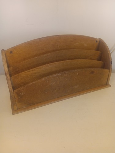 Vintage oak letter rack - ., a4
