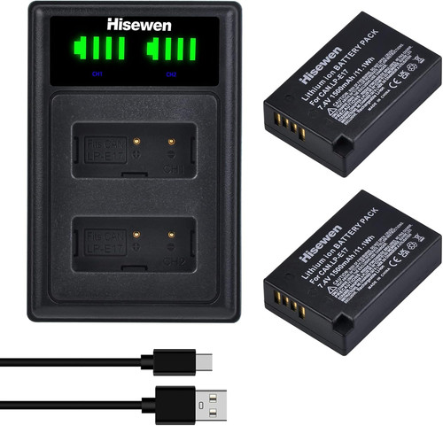 E17 batteria e - lp-e17,