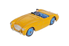 Dinky Toys 109 Austin-Healey 100 ricambi carrozzeria vintage pressofusa colore giallo.