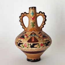 Anfora biansata in ceramica - Paolo Loddo - Dorgali - Anni '50-'70 (cod. 1717)