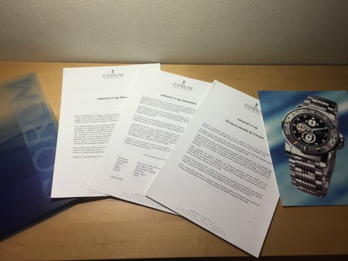 Press nota corum admiral - nota, admiral's