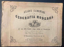 Zamponi F. Atlante di Geografia Moderna. Torino. Paravia. Senza data ma 1870