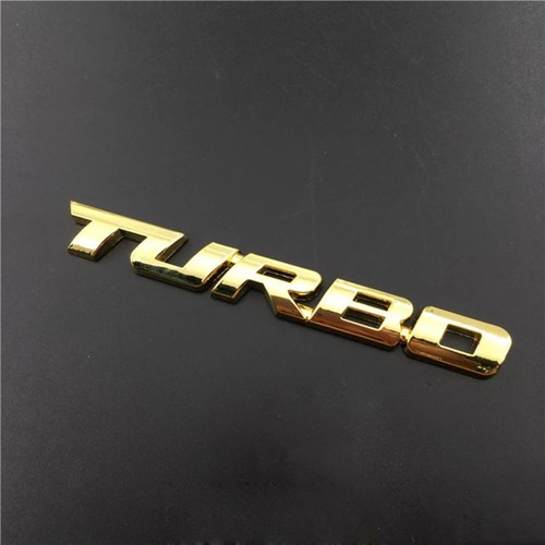Adesivo auto turbo oro - adesivo,