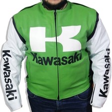 GIACCA MOTO KAWASAKI PELLE