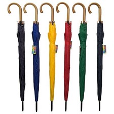 Ombrello Automatico Grande Colorato a Tinta Unita Colori Assortiti 8 Stecche