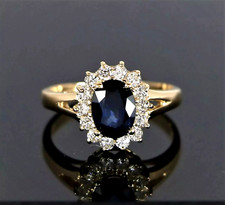 925 Silver Sapphire &