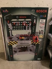 Banco Da Lavoro Giocattolo Bosch Con Attrezzi Mechanic Shop + Trapano A Batterie