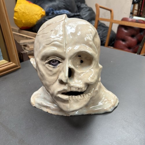 Scultura busto teschio memento - busto,
