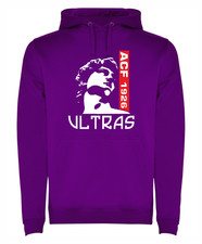 Felpa cappuccio ultras viola