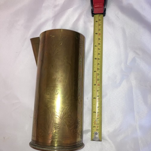 Antique trench art shell - trench,