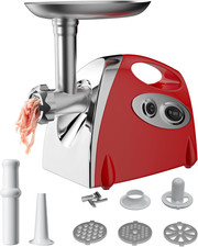 Tritacarne Elettrico, 2800 W Max, 3 Dischi Tritacarne in Acciaio Inox, Con Acces