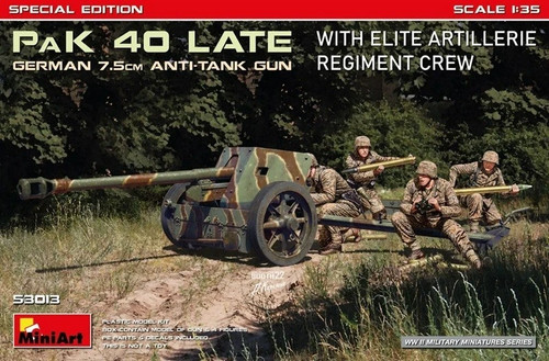 Miniart kit cannone e - cannone,