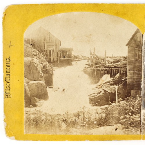 Glen falls new york stereoview - falls,