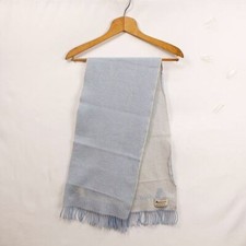 Sciarpa Aquascutum in puro Cashmere azzurra 118x27 cm Unisex