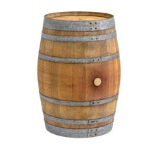 Botte in legno, botte per vino, botte, barrique, botte in rovere, tavolo in piedi, tavolo da giardino legno 225 l