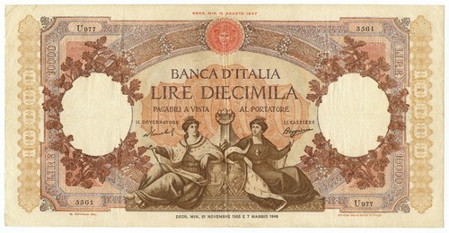 10000 lire capranesi - 10000,