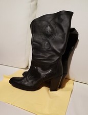 STIVALI IN PELLE NERI DONNA Marina Ferranti MADE IN ITALY