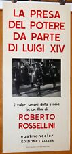 locandina film LA PRESA DEL POTERE DA PARTE DI LUIGI XIV Roberto Rossellini GM