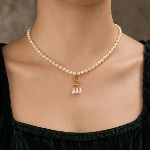 Collana perle finte anna - finte,
