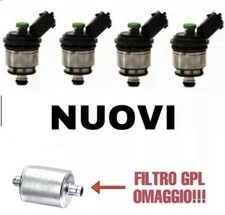 4 INIETTORI GPL PER IMPIANTO LANDI RENZO TAPPO VERDE MTA FIAT 237123000 EURO 6