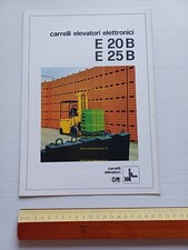 OM Carrello Elevatore Elettronico E20 B - E 25 B 1976 depliant originale