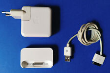 Apple Docking station + cavo dati USB 30 Pin + iPod USB Power Adapter No: A1102
