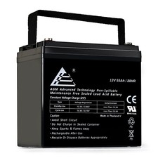 12 Volt (12V) 55 Amp (55Ah)